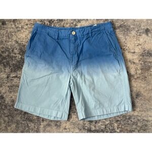 Vineyard‎ Vines Island Shorts Mens 33 Blue Ombre Gradient Color Block White